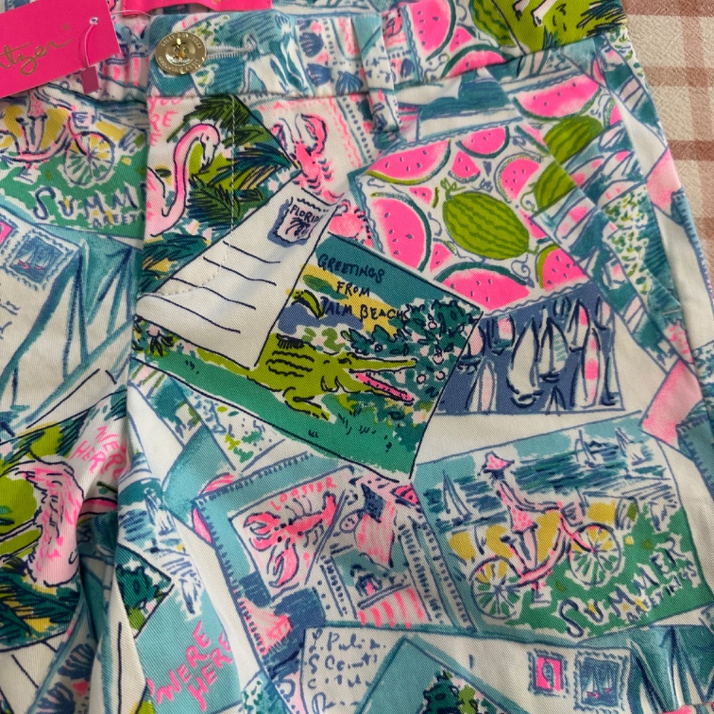 NWT Lilly Pulitzer Callahan Stretch Shorts – Size 0 🌴✨ - Picture 2 of 6